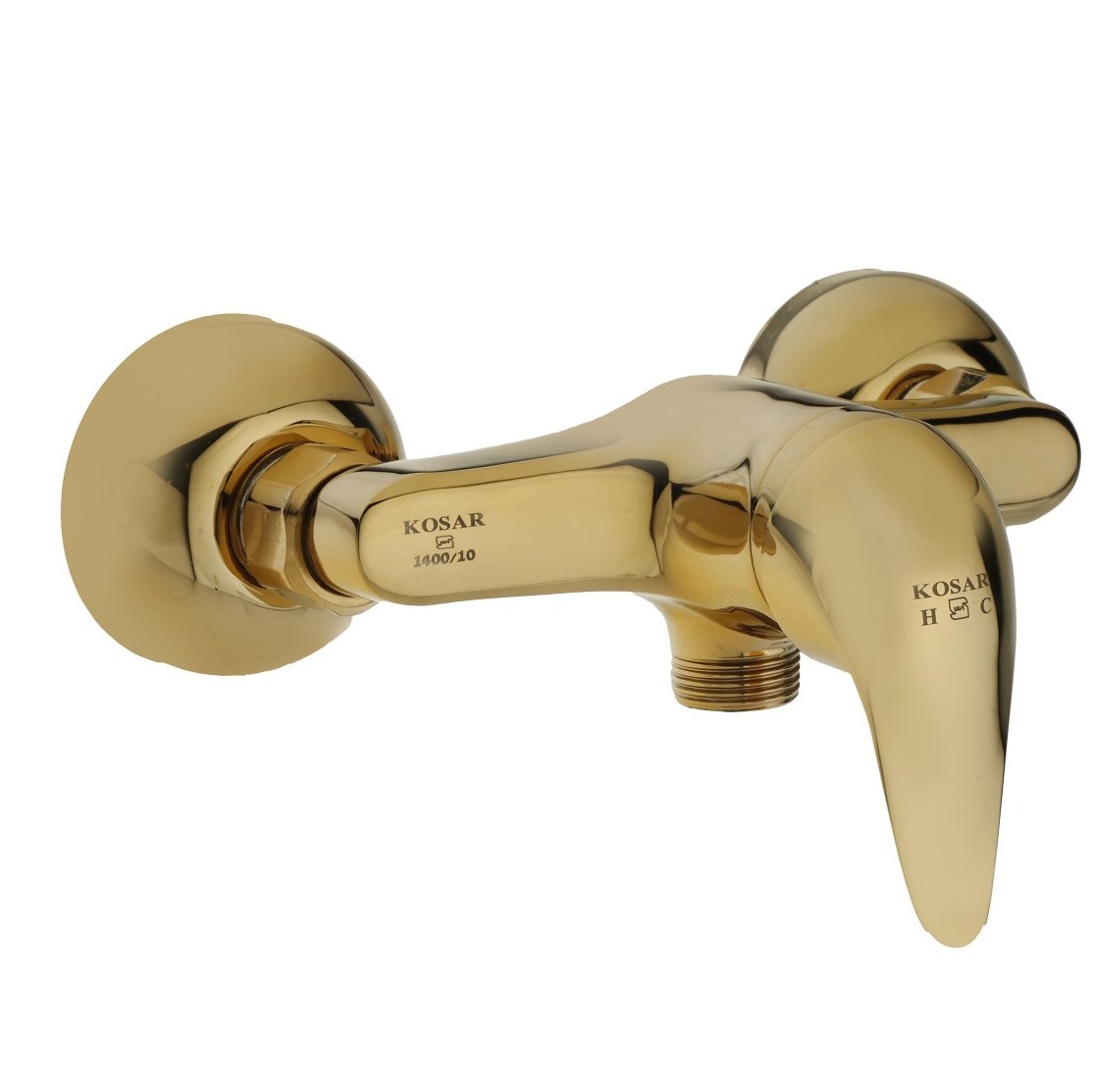 شیرالات کوثر شیر توالت مدل الماس رنگ طلایی جنس بدنه برنجی