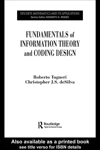 خرید و دانلود نسخه کامل کتاب Fundamentals of information theory and coding design