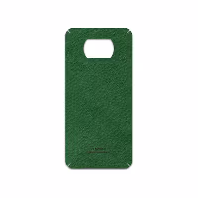 برچسب پوششی ماهوت مدل Green-Leather مناسب برای گوشی موبایل شیائومی Poco X3 NFC