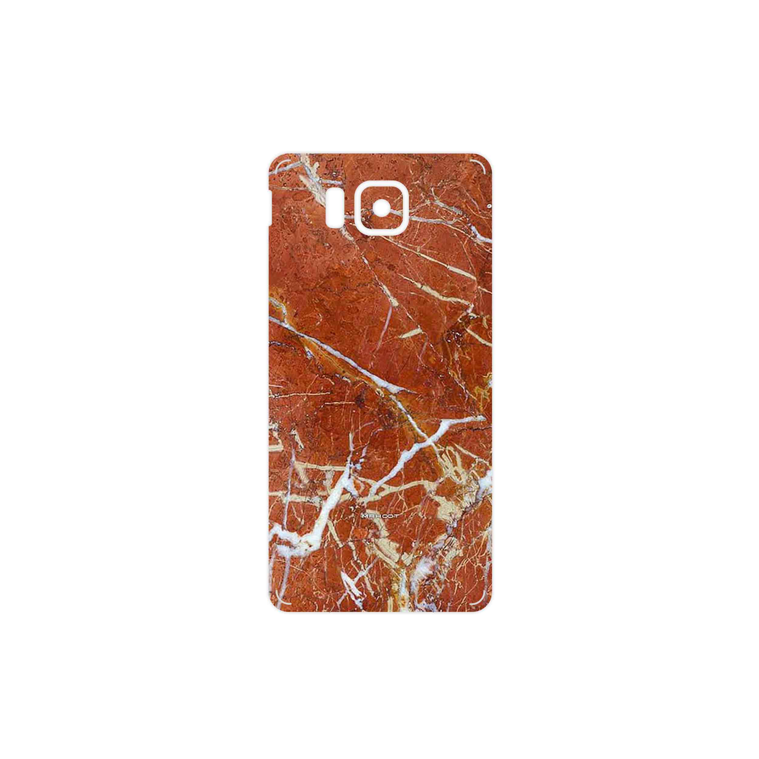 برچسب پوششی ماهوت مدل Red Marble مناسب برای گوشی موبایل سامسونگ Galaxy Alpha