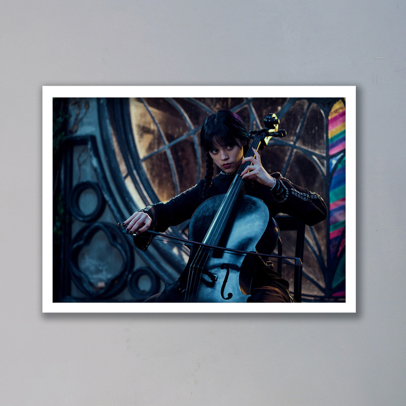 تابلو مدل ونزدی آدامز Wednesday Addams کد LAG1094 | دنیای قاب