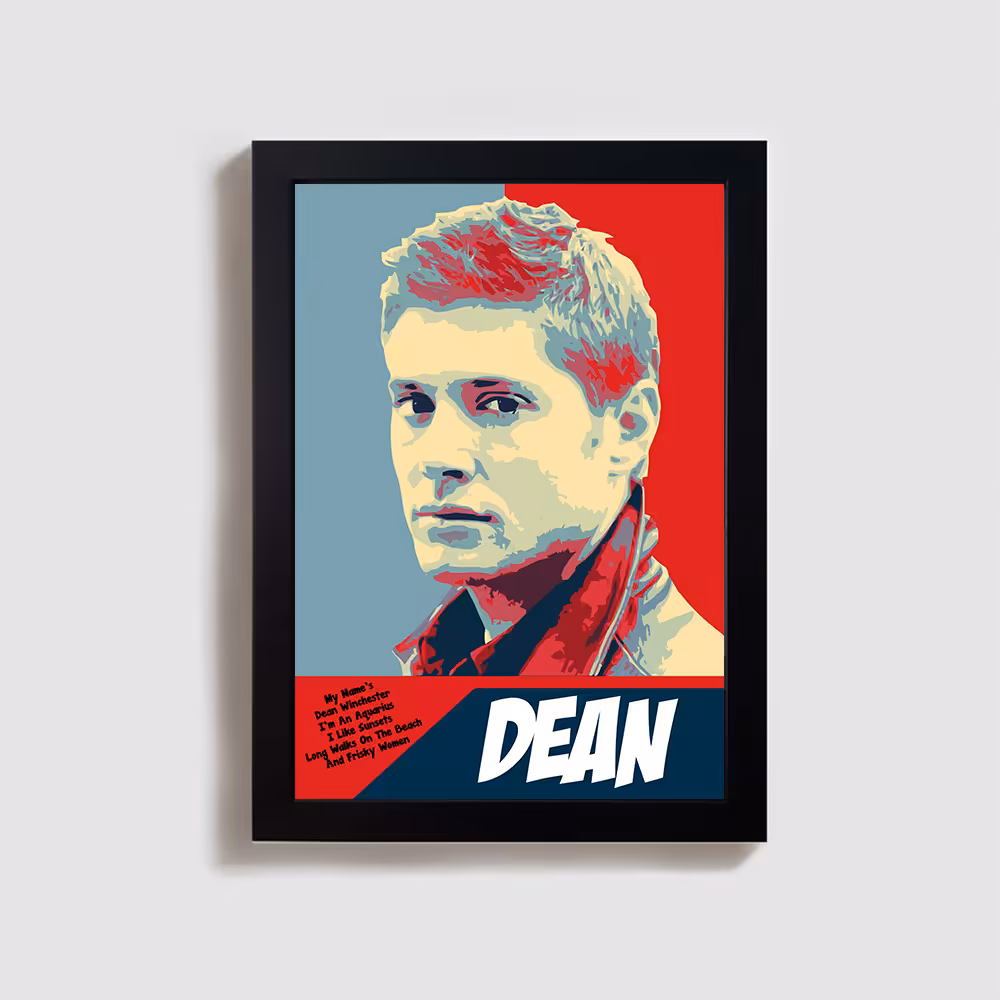 تابلو مدل دین وینچستر سوپرنچرال dean winchester supernatural BL37