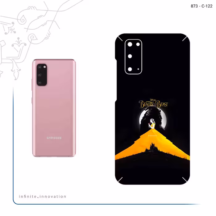 برچسب پوششی ماهوت مدل Beauty and the Beast مناسب برای گوشی موبایل سامسونگ Galaxy S20