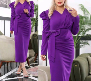 پیراهن شب زنانه کرپ مدل دلسا