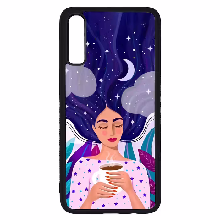 کاور طرح نقاشی دختر کد G-095 مناسب برای گوشی موبایل سامسونگ Galaxy A70 / A70s | دیجی قاب دونی