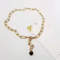 گردنبند استیل آبکاری طلا زنجیر کارتیه ، فوق العاده زیبا برند TOSH