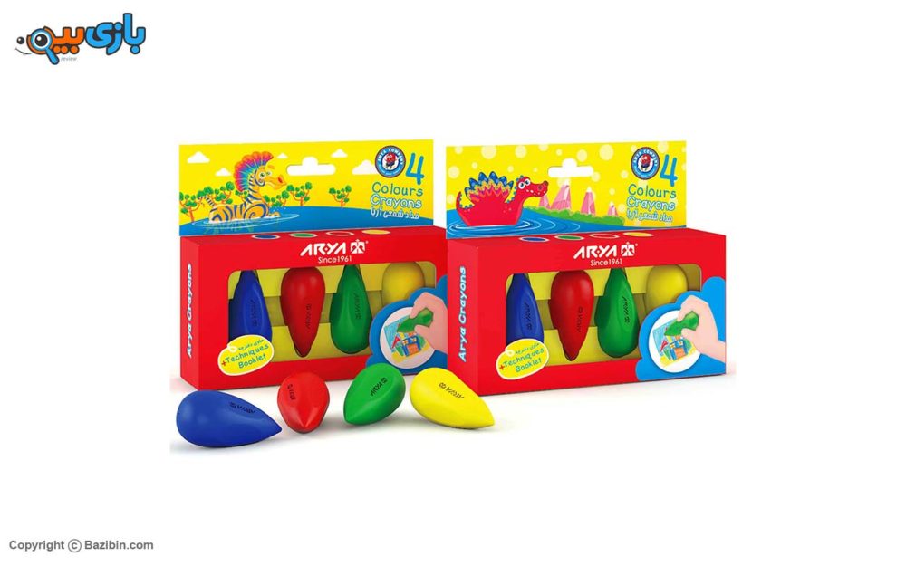 4 colors Crayons by Aria