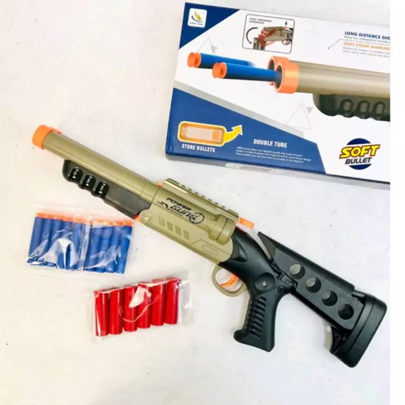 اسباب بازی تفنگ اسنایپر دولول تیر پرتاب کن ابری پوکه پران بزرگ