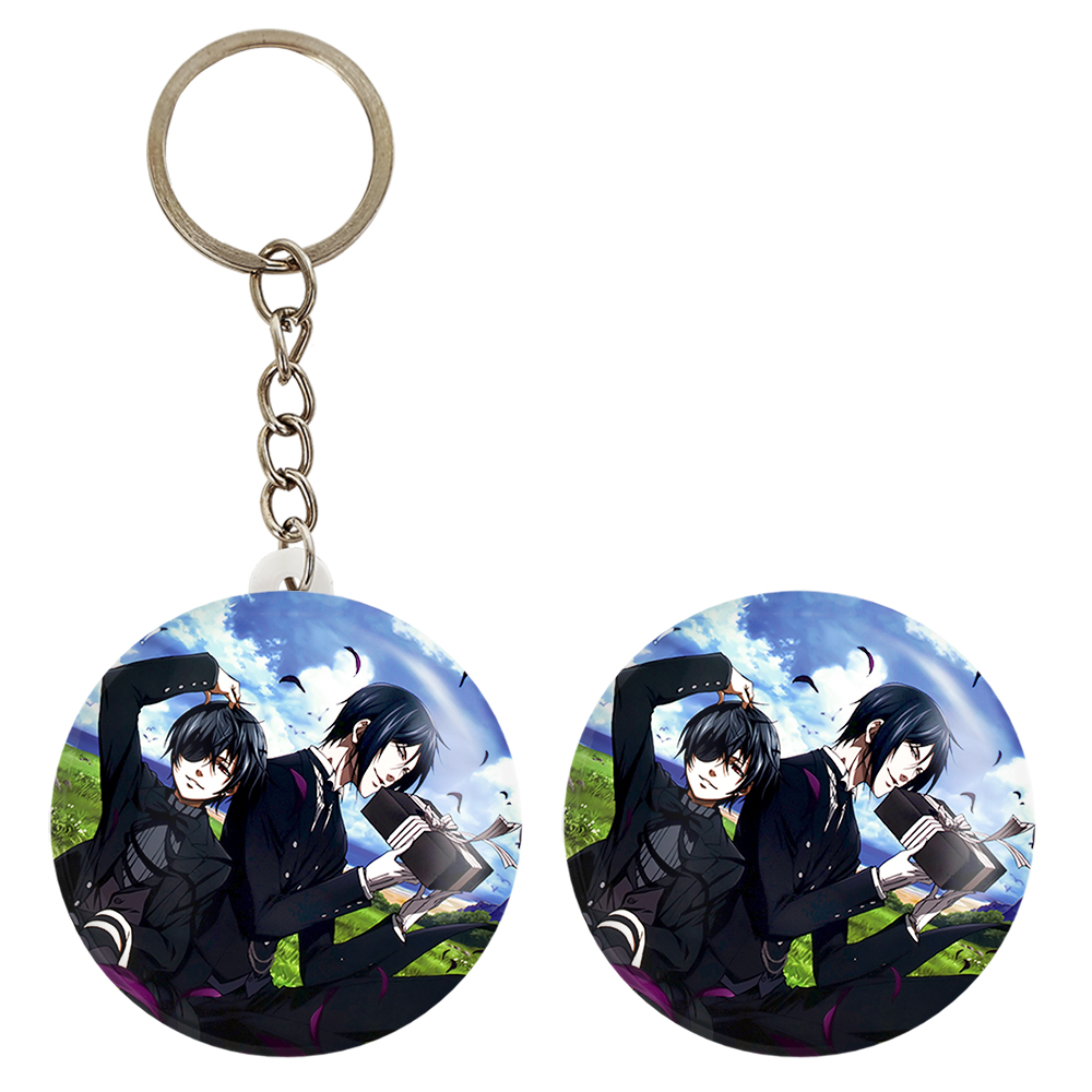 پیکسل خندالو مدل سباستین و شیل انیمه خادم کد 16331 به همراه جاکلیدی