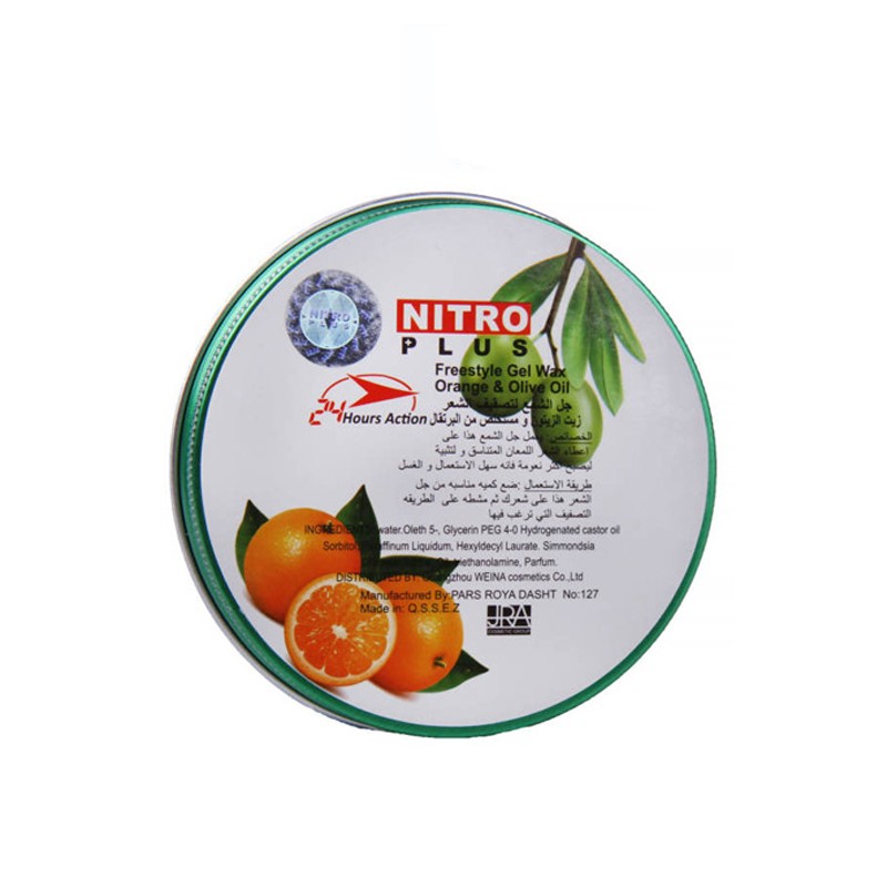 چسب مو میوه پرتقال مدل ORANGE & OLIVE OIL نیترو 120 گرم