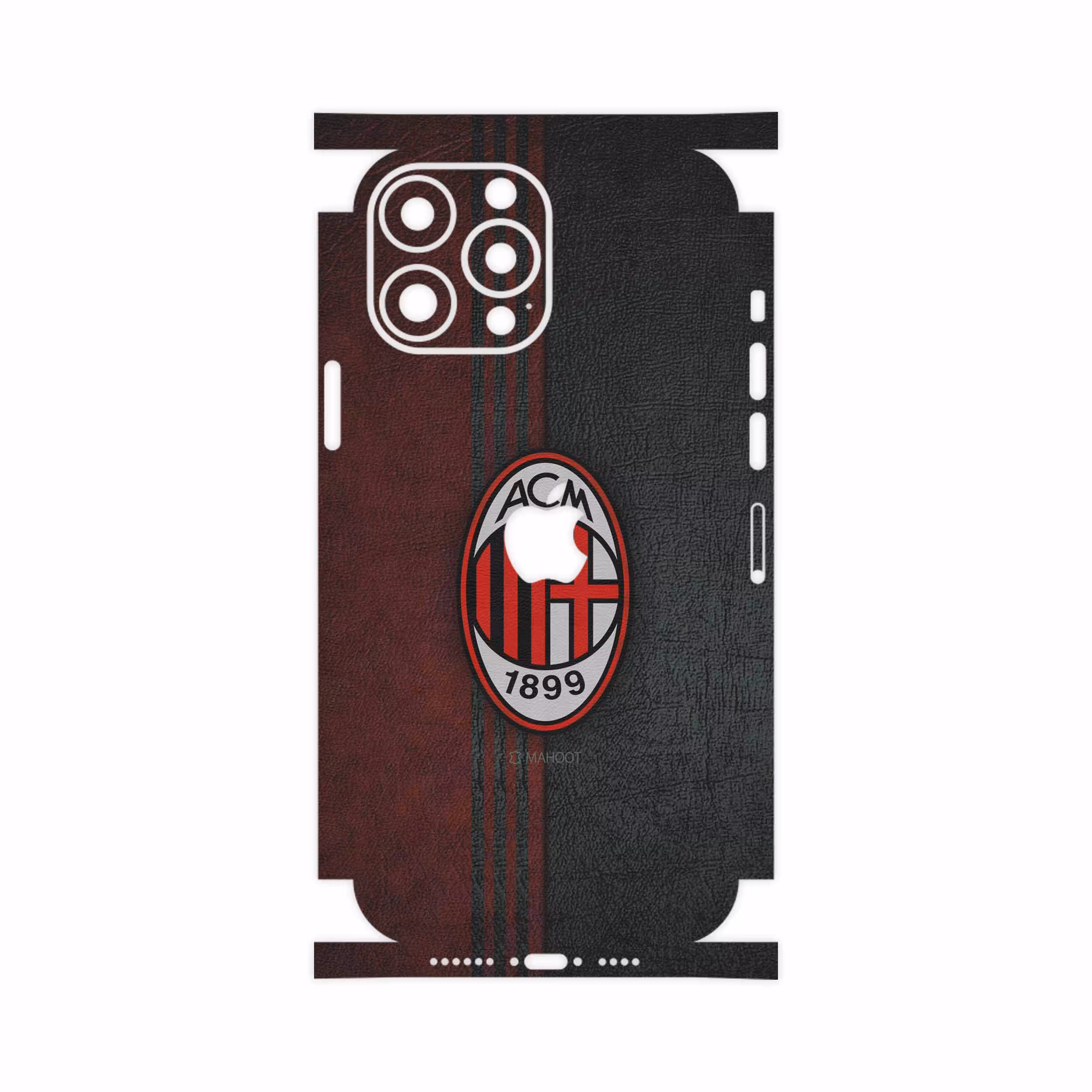برچسب پوششی ماهوت مدل AC-Milan-FullSkin مناسب برای گوشی موبایل اپل iPhone 13 Pro Max