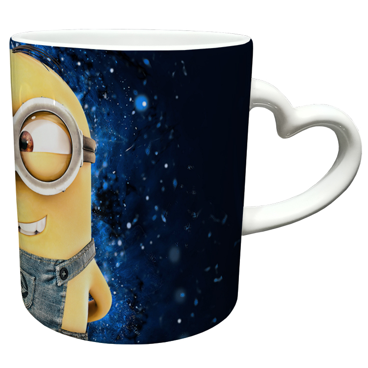 ماگ مدل دسته قلبی طرح مینیون کد 46