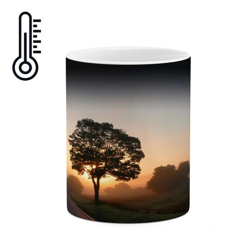 ماگ حرارتی کاکتی طرح منظره مدل mgh16310