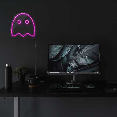 چراغ دیواری نئون دیزاین طرح Packman-2_PN