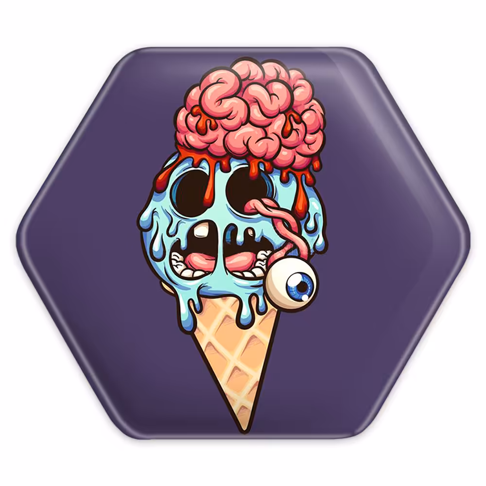 پیکسل خندالو طرح ترسناک مدل شش ضلعی کد 1538