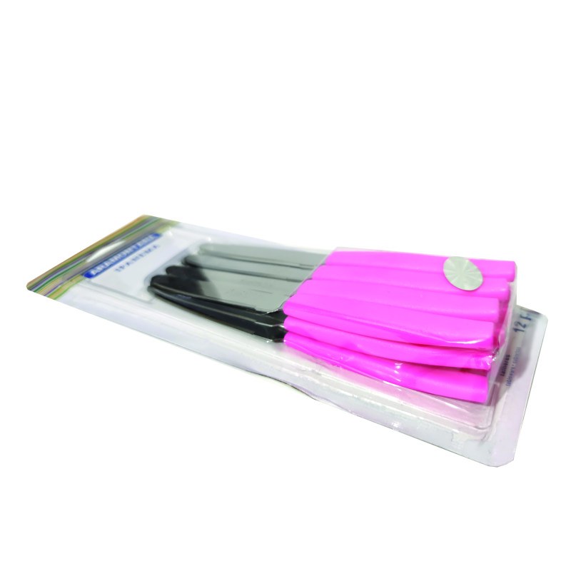 چاقو میوه خوری 2 دست مدل آرامونتانا aramontana با رنگبندی  بسته 12 تایی