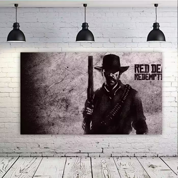 تابلو بوم طرح red dead کد c2v
