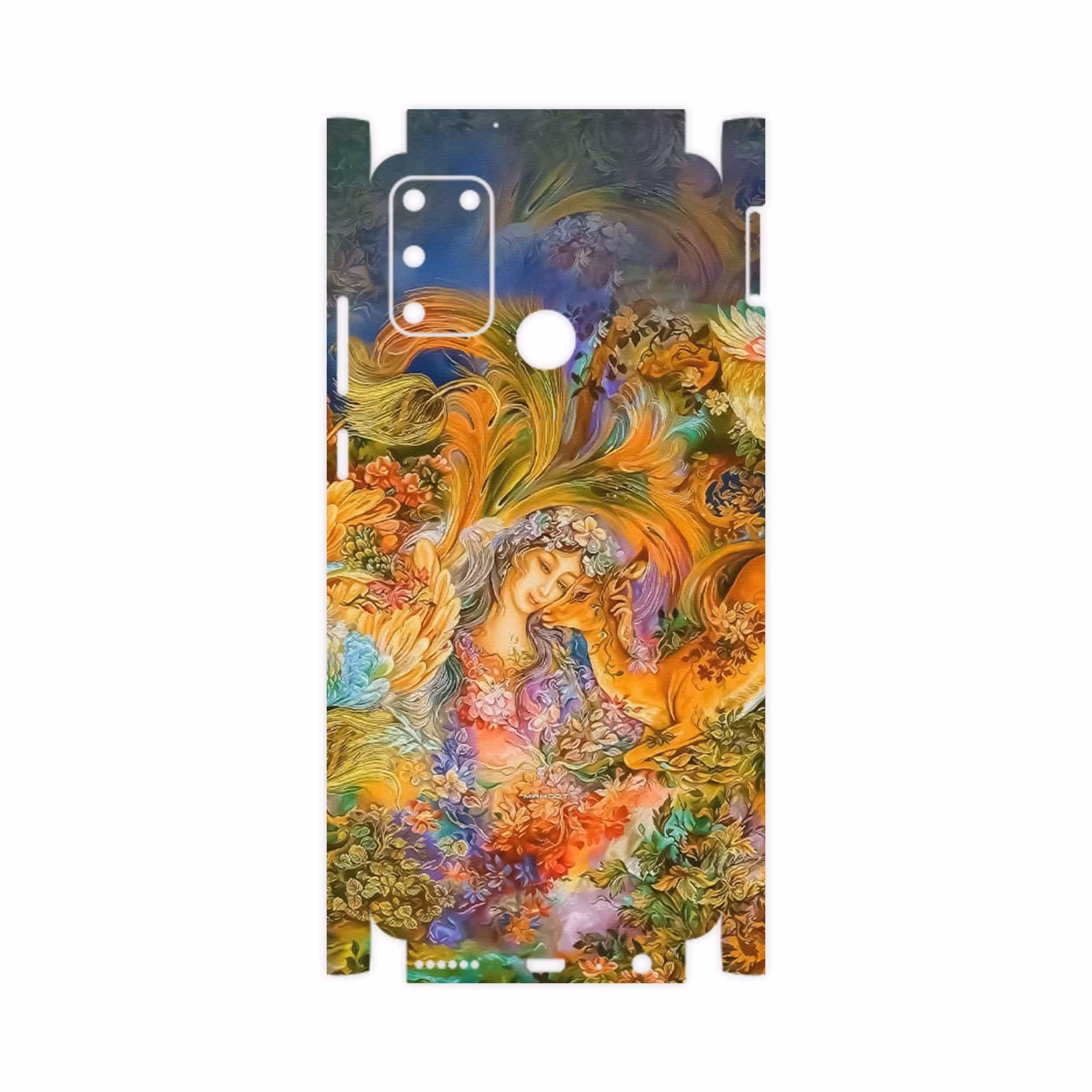 برچسب پوششی ماهوت مدل Persian miniature 3-FullSkin مناسب برای گوشی موبایل آنر 9A