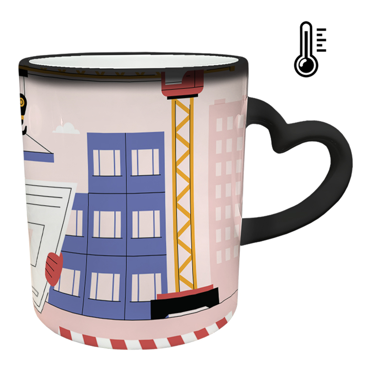 ماگ حرارتی مدل دسته قلبی طرح مهندس کد 55