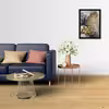 تابلو مدل دکوراتیو مینیمال برگ طلایی کد YFB2131