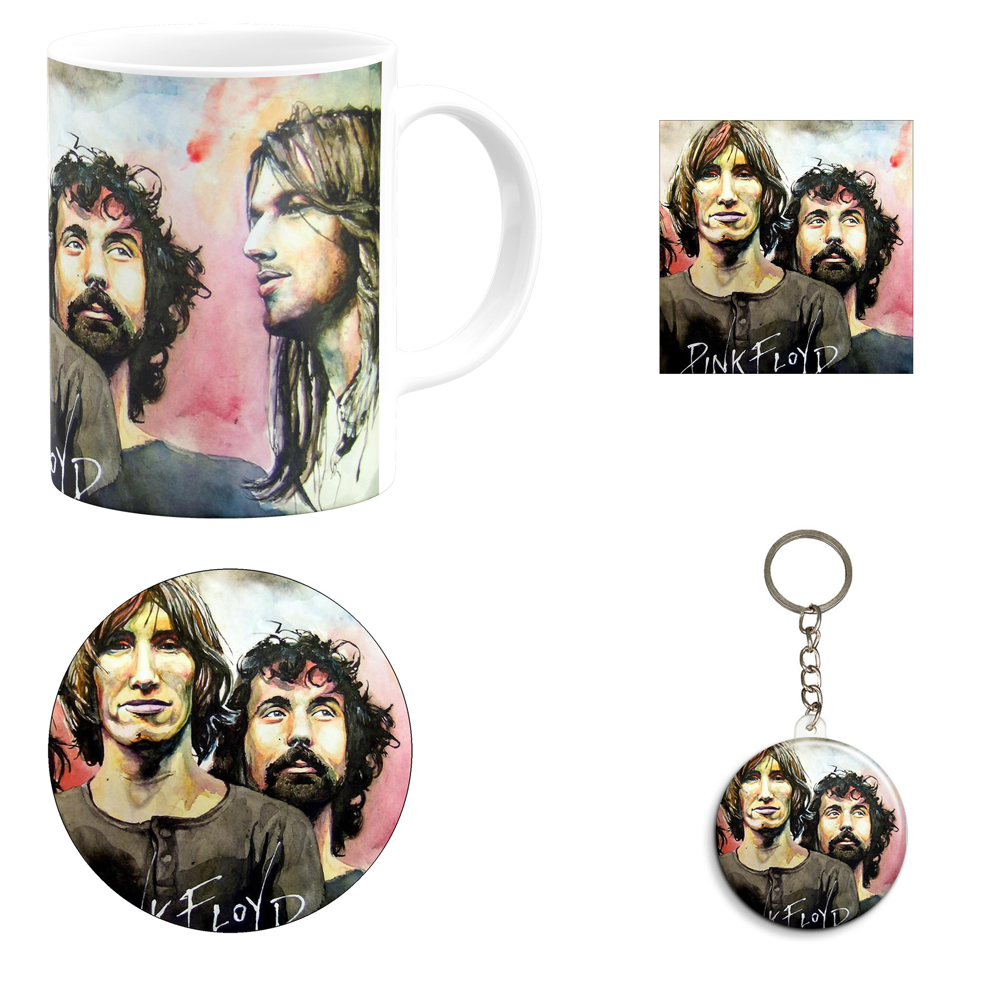 ست هدیه ماگ مدل گروه موسیقی پینک فلوید طرح pink floyd کد M6