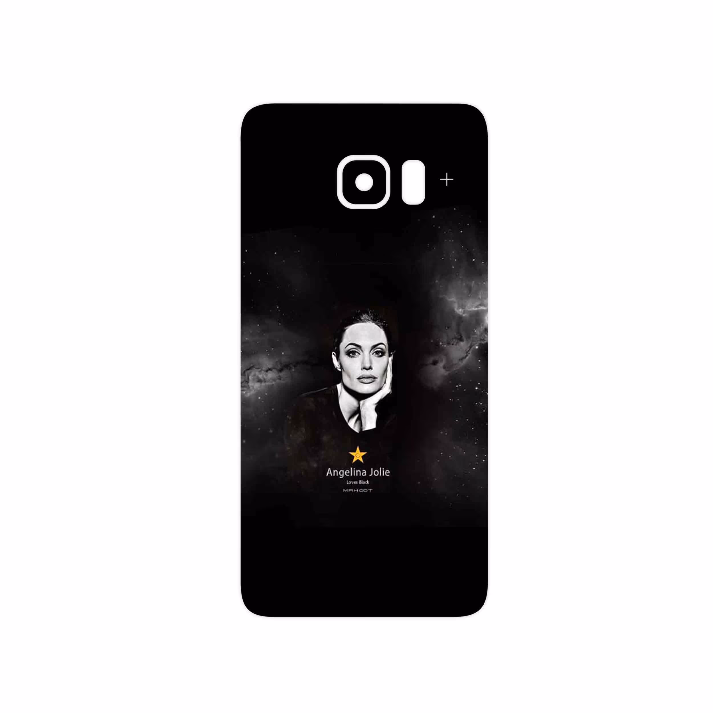 برچسب پوششی ماهوت مدل Angelina Jolie مناسب برای گوشی موبایل سامسونگ Galaxy S6 Edge Plus