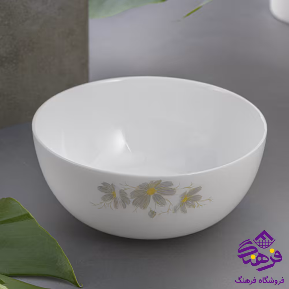 کاسه ابگوشت ديوالي شقايق طوسي گلدن اپال 6دک