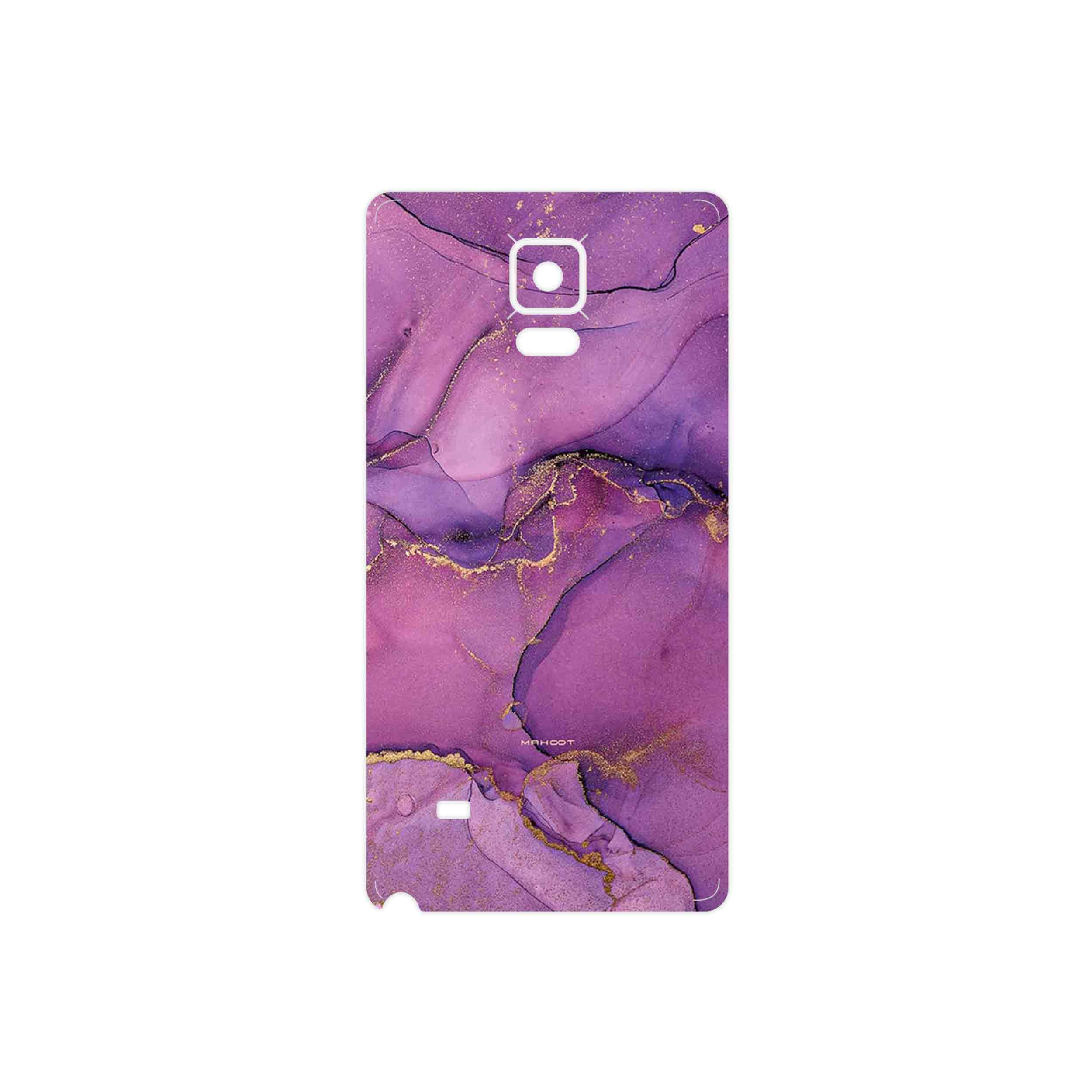 برچسب پوششی ماهوت مدل Purple Marble مناسب برای گوشی موبایل سامسونگ Galaxy Note 4