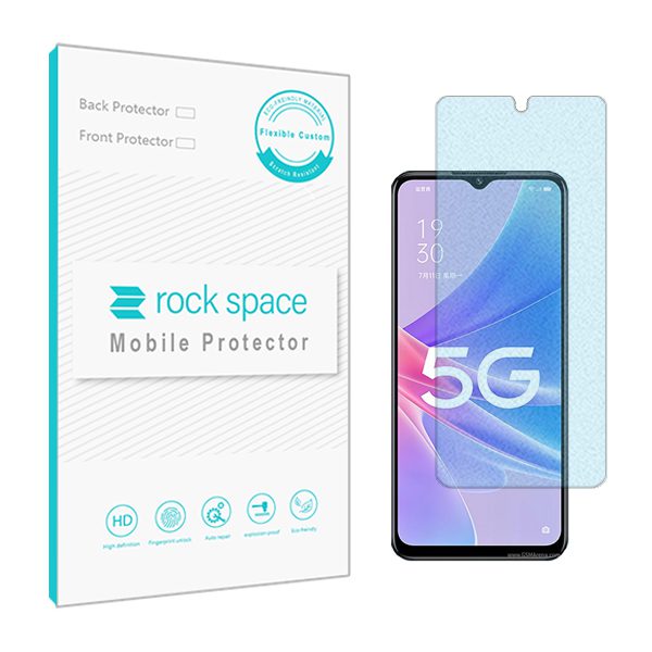 گلس اوپو A97 مدل نانو هیدروژل مات آنتی بلو برند راک اسپیس کد S