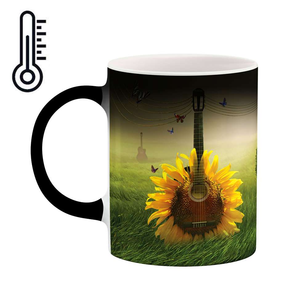 ماگ حرارتی طرح گیتار گلی مدل mgh00190