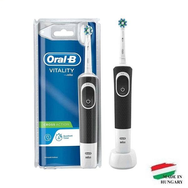 مسواک برقی اورال بی مدل 100 Oral-B Vitality مشکی | فروشگاه ارس ترک