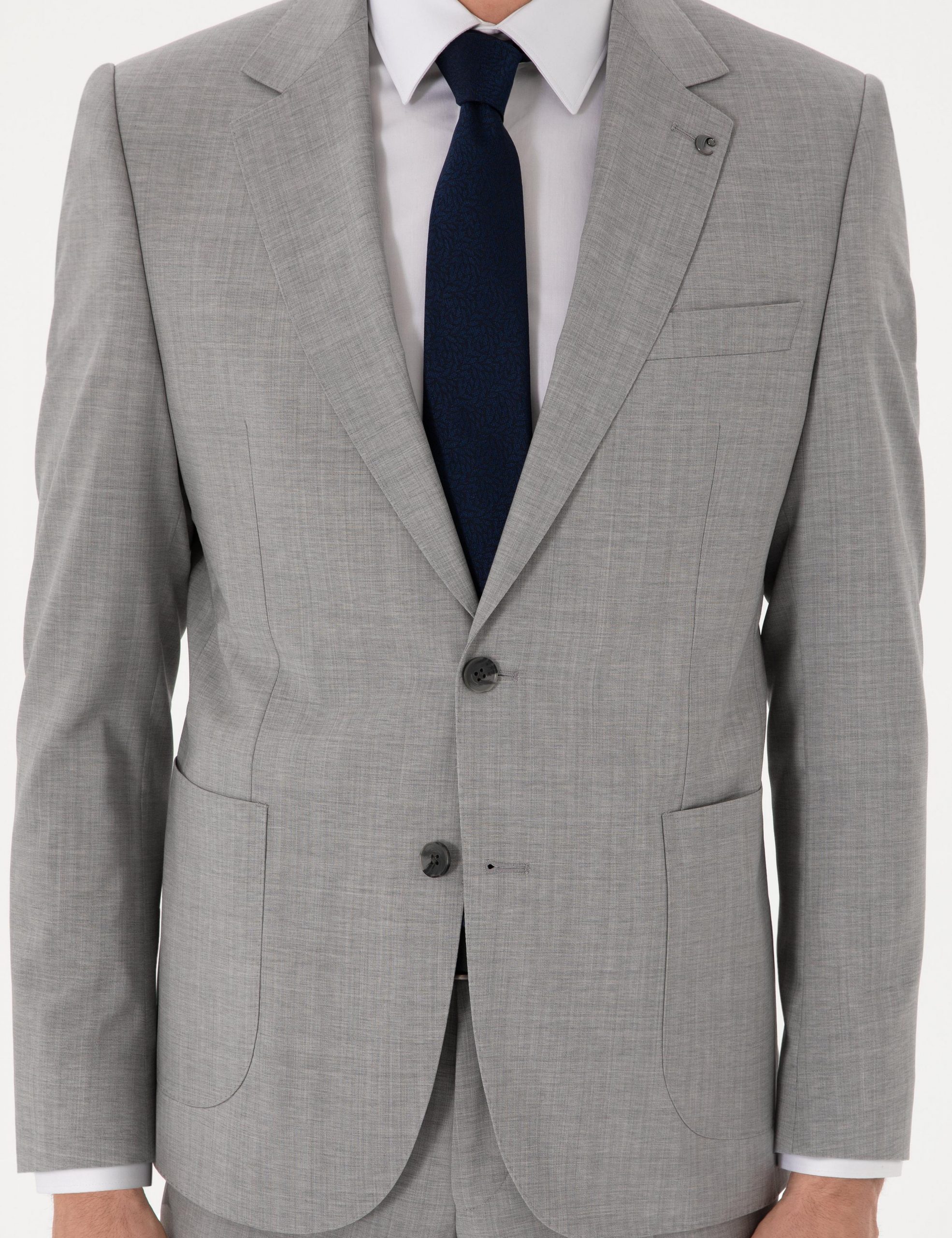 کت و شلوار مردانه خاکستری روشن کاشارل