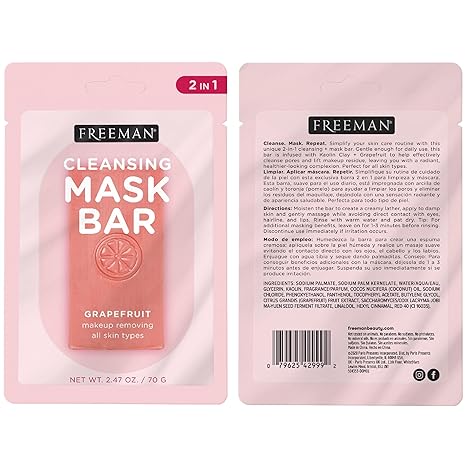 شوینده صابونی و ماسک خاک رسی و گریپ فروت فریمن