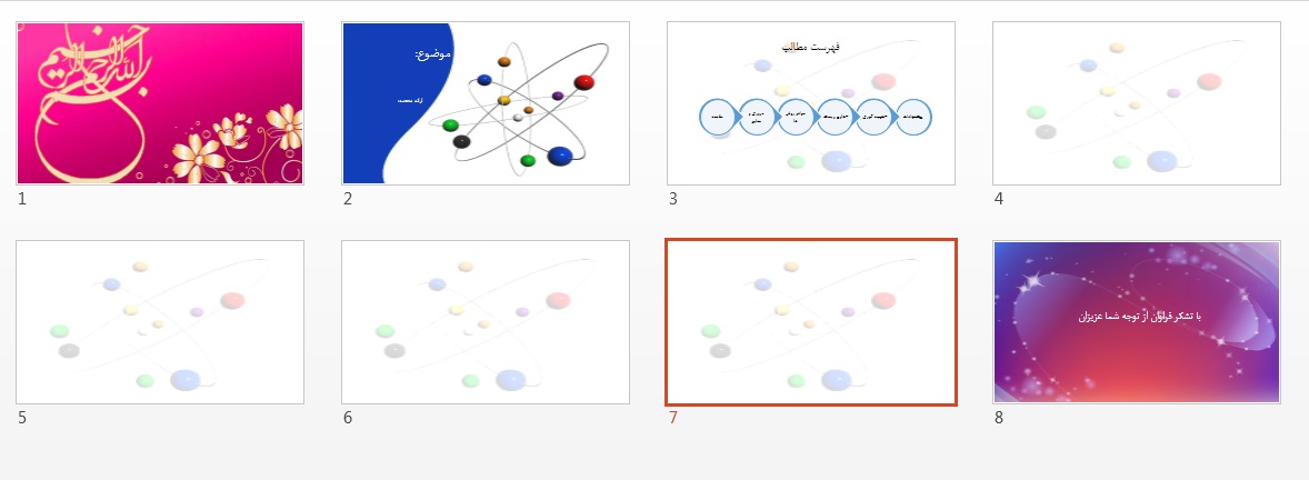 قالب پاورپوینت شیمی سری 4 کلاسیک