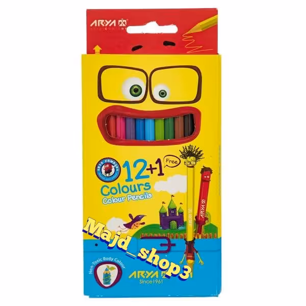مدادرنگی 12رنگ آریا مقوایی