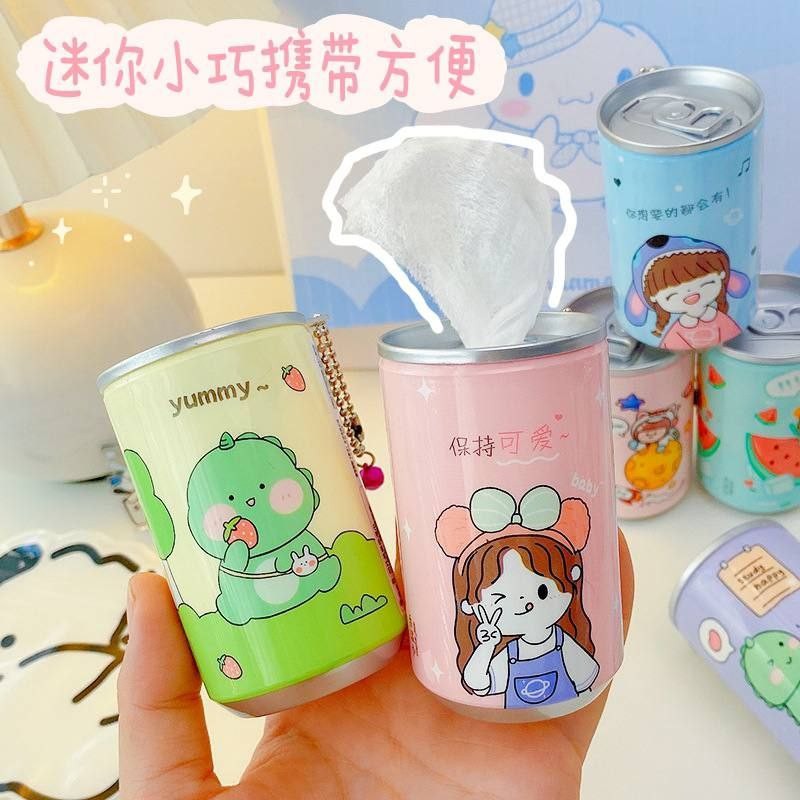 دستمال مرطوب قوطی 30 عددی جیبی فانتزی کیوت یونیکورنی گاوی توت فرنگی آوکادو پاک کننده آرایش ( قبل از سفارش موجودی چک شود)