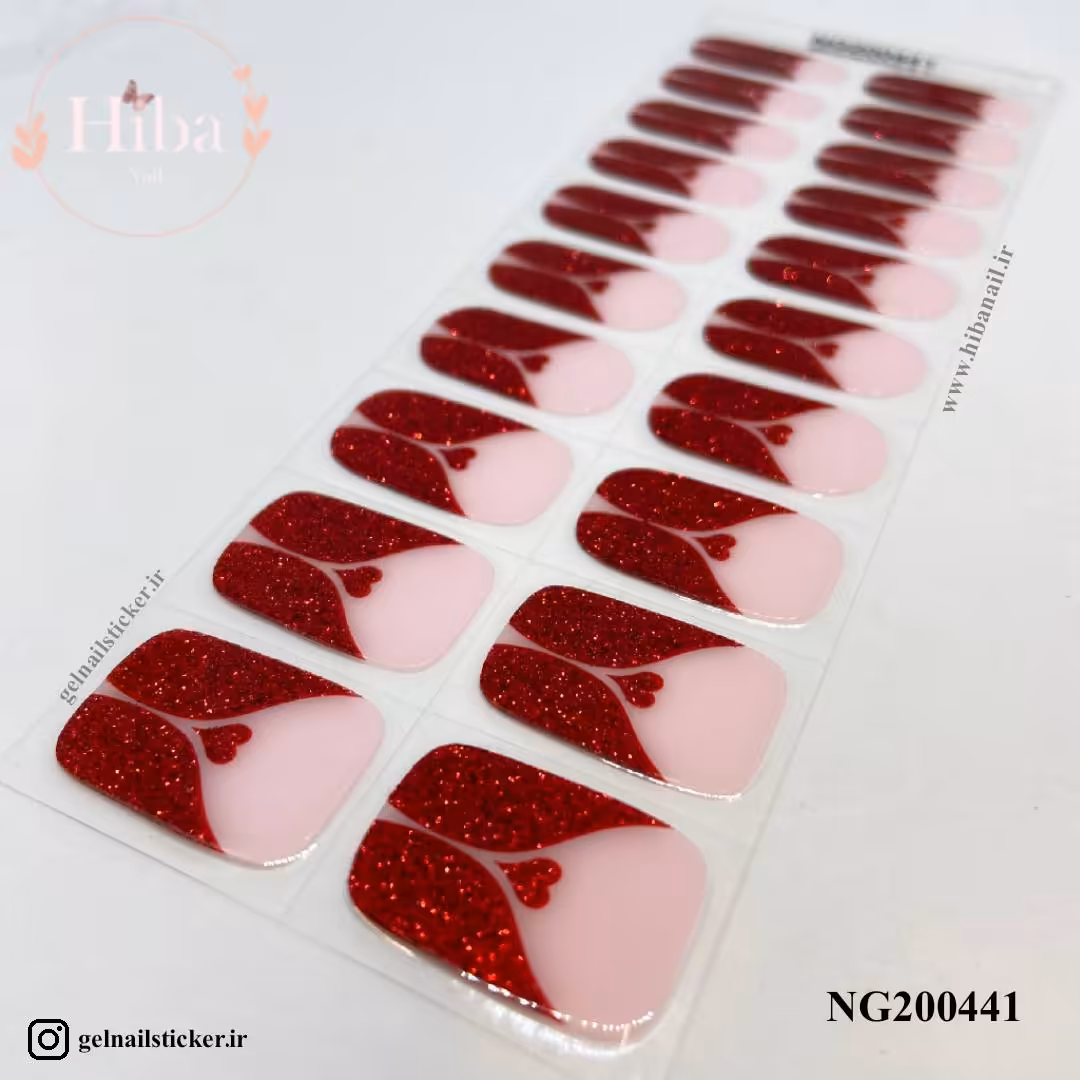 استیکر ژله ای کاشت ناخن (نیل رپ)_کد NG200441