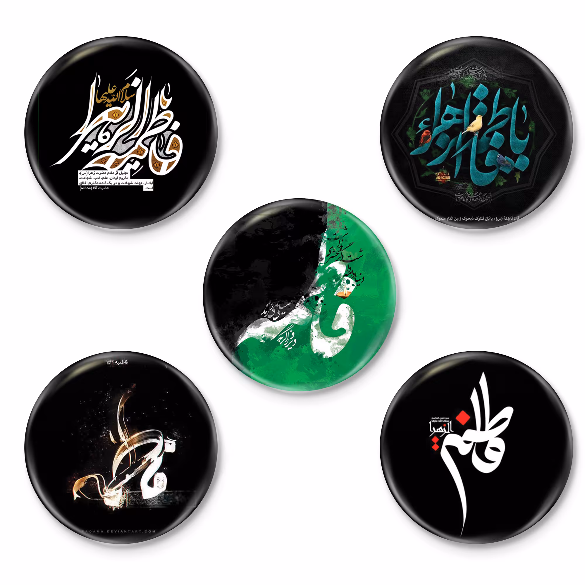 پیکسل طرح حضرت فاطمه کد 30.49 مجموعه 5 عددی