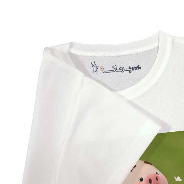 تی شرت بچگانه پرمانه طرح حیوانات بامزه کد pmt.6042