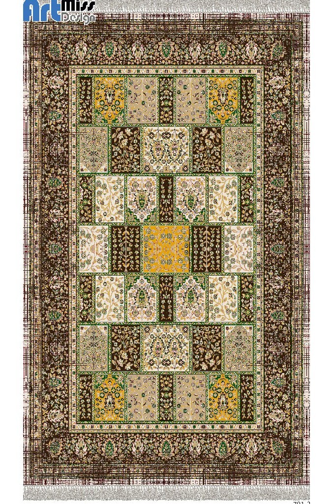 فرشینه و قالیچه درجه1 سنتی در ابعاد متنوع با ترمز فرش کد h107