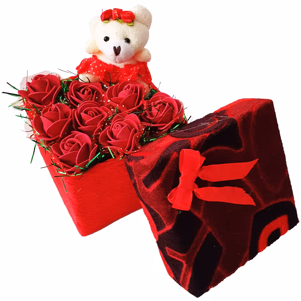 ست هدیه عروسک طرح خرسی کد 81