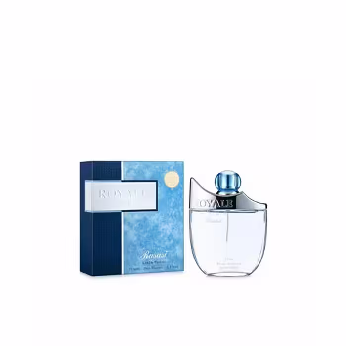 عطر ادکلن ادوپرفیوم مردانه رصاصی رویال بلو (Rasasi Royale Blue Pour Homme) حجم 75 میل