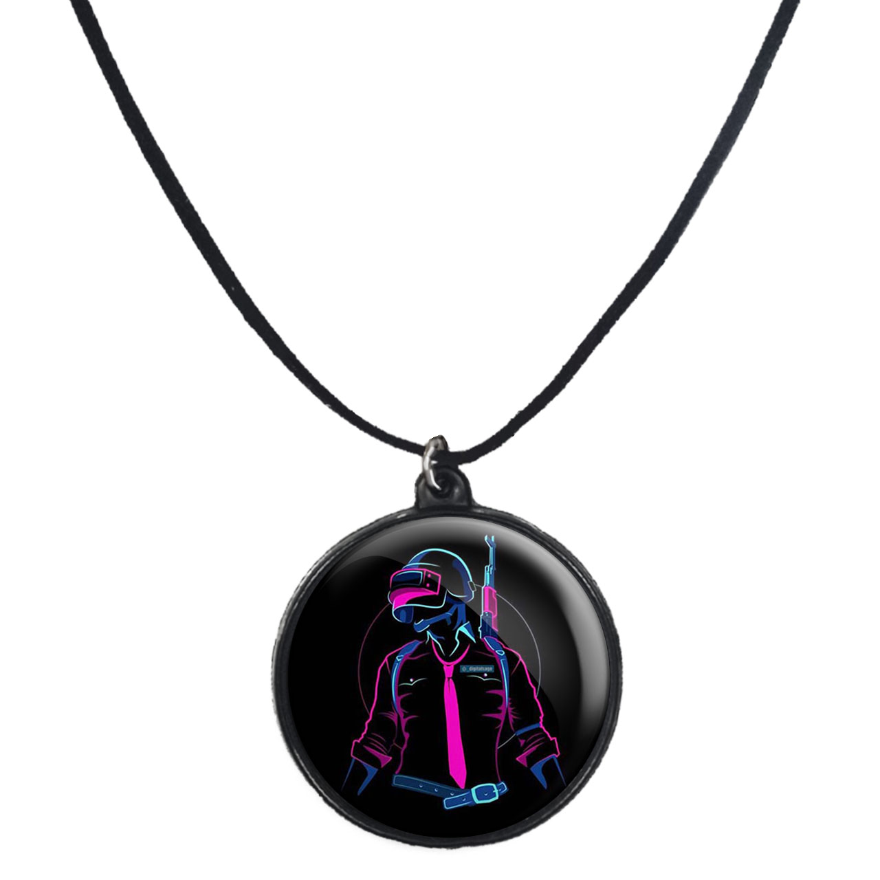 گردنبند پرمانه طرح pubg کد pmb.7844 مدل دو طرفه