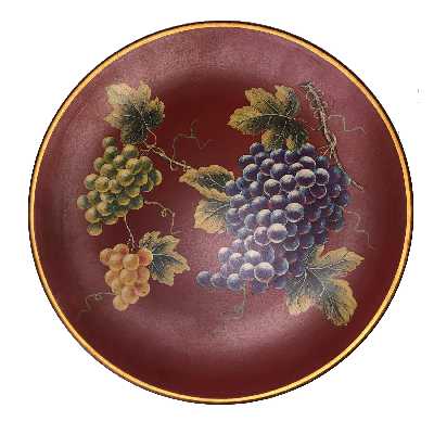 بشقاب دیوارکوب سرامیکی طرح گل کد 8