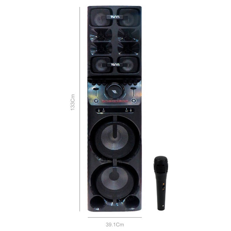 اسپیکر چمدانی بلوتوثی فلش خور TSCO TS 1020DJ   میکروفون