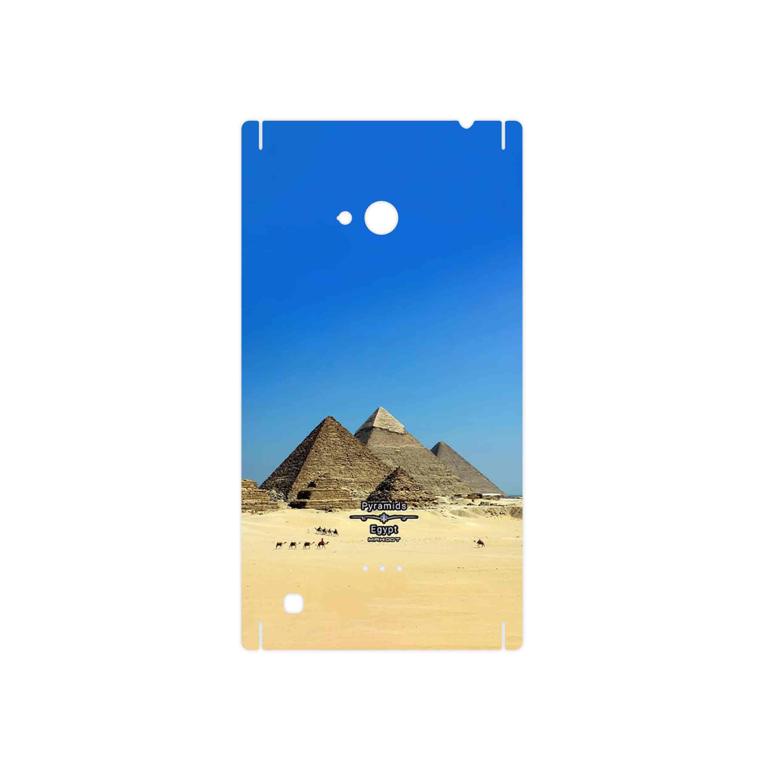 برچسب پوششی ماهوت مدل Pyramids of Egypt مناسب برای گوشی موبایل نوکیا Lumia 720
