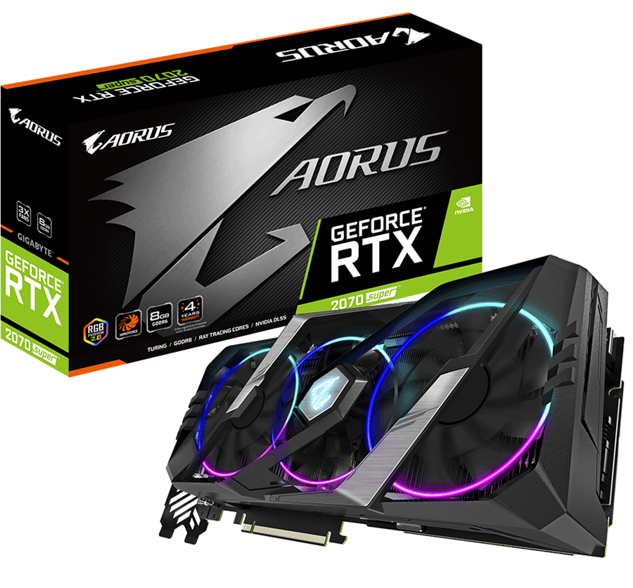 کارت گرافیک گیگابایت مدل AORUS GeForce RTX 2070 SUPER  با حافظه 8 گیگابایت