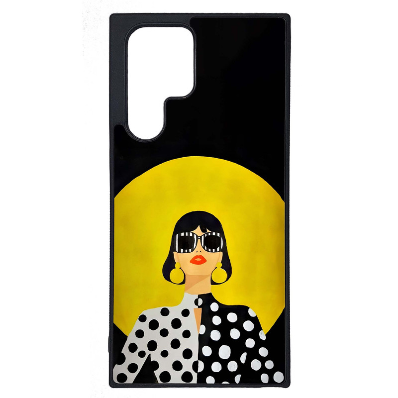 کاور طرح دختر کد G-147 مناسب برای گوشی موبایل سامسونگ Galaxy S22 Ultra | دیجی قاب دونی