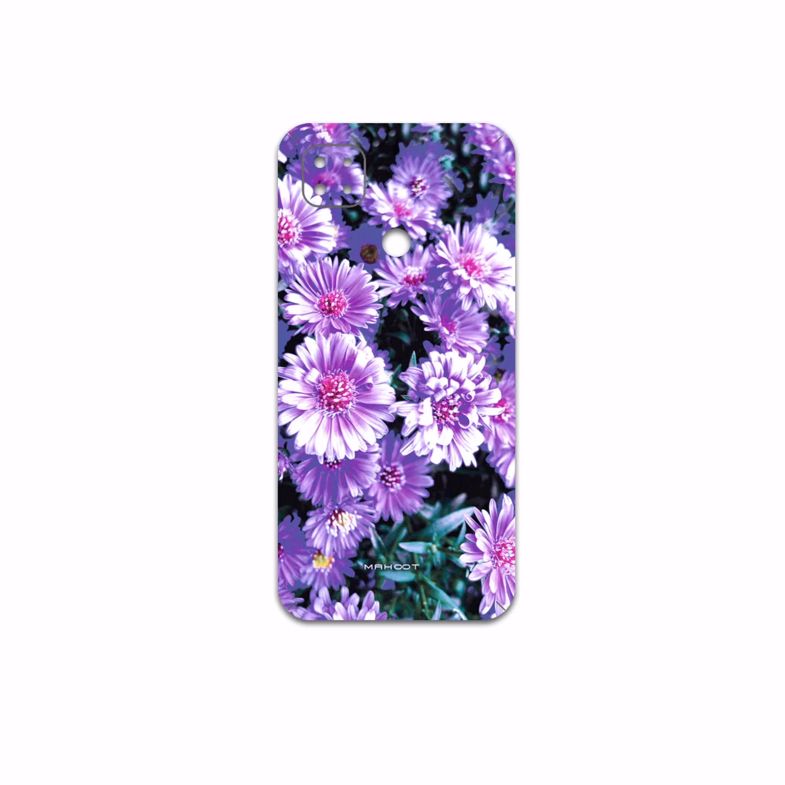برچسب پوششی ماهوت مدل Purple-Flower مناسب برای گوشی موبایل شیائومی Poco C3