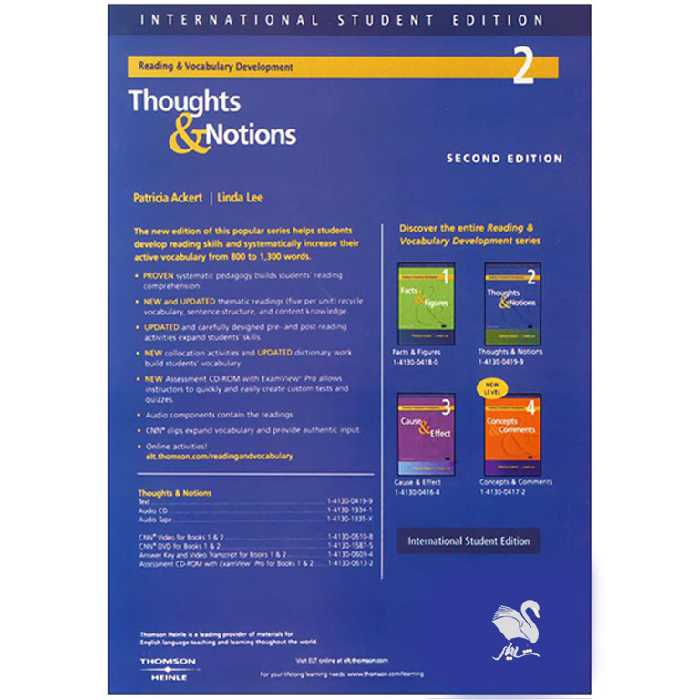 کتاب Thoughts and notions 2 اثر جمعی از نویسندگان انتشارات شیلر